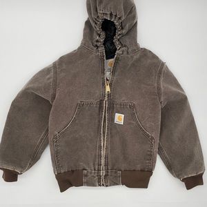 Carhartt youth small brown jacket warm heavy
